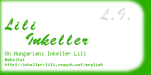 lili inkeller business card